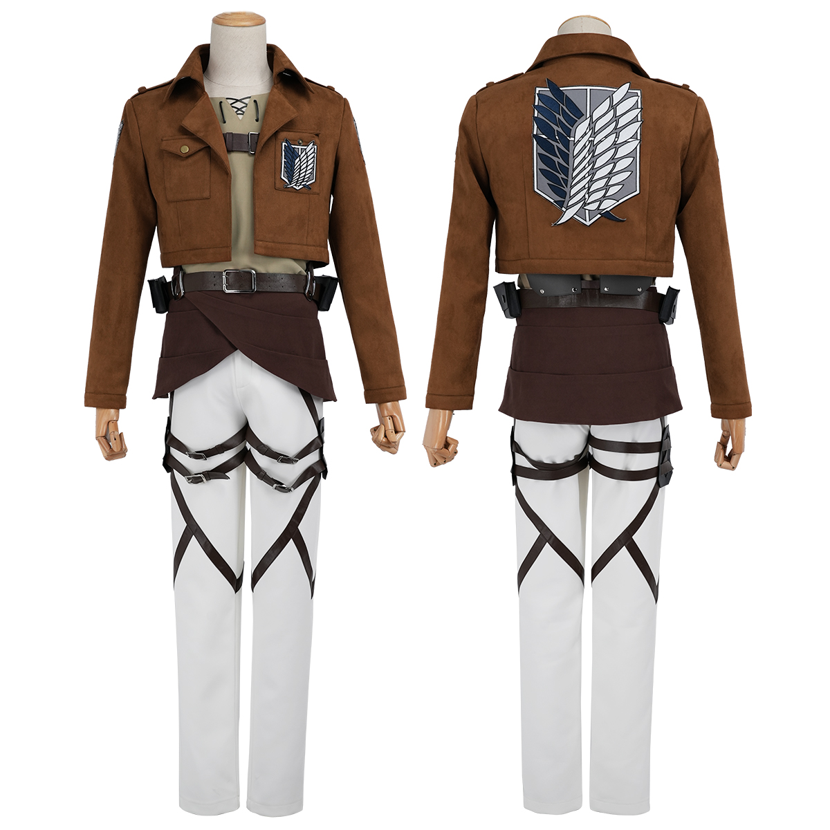 【在庫品】HOLOUN 進撃のジャイアント 巨人 調査兵団 自由の翼 エレン コスプレ衣装 コスチューム 変身 仮装 クリスマス 祝日贈り物 ハロウィン適用 