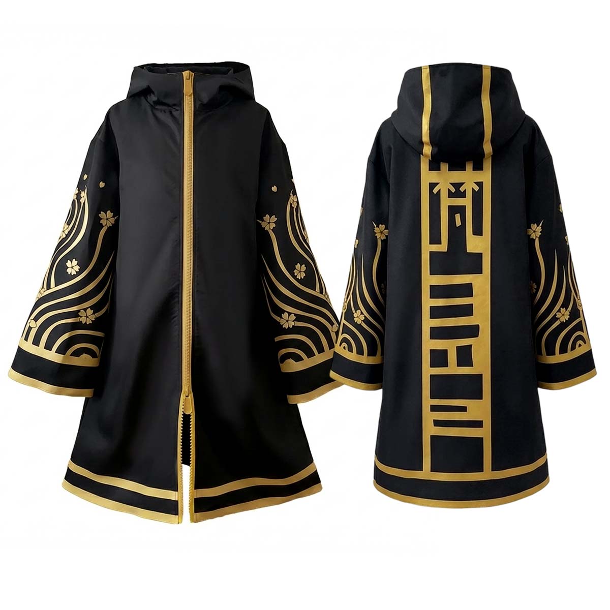 【新着商品】HOLOUN 東京卍 梵 総長 瓦城千咒(金色) 桜の柄 上着単品 コスプレ衣装 コスチューム 変身 仮装 クリスマス 祝日贈り物 ハロウィン適用 
