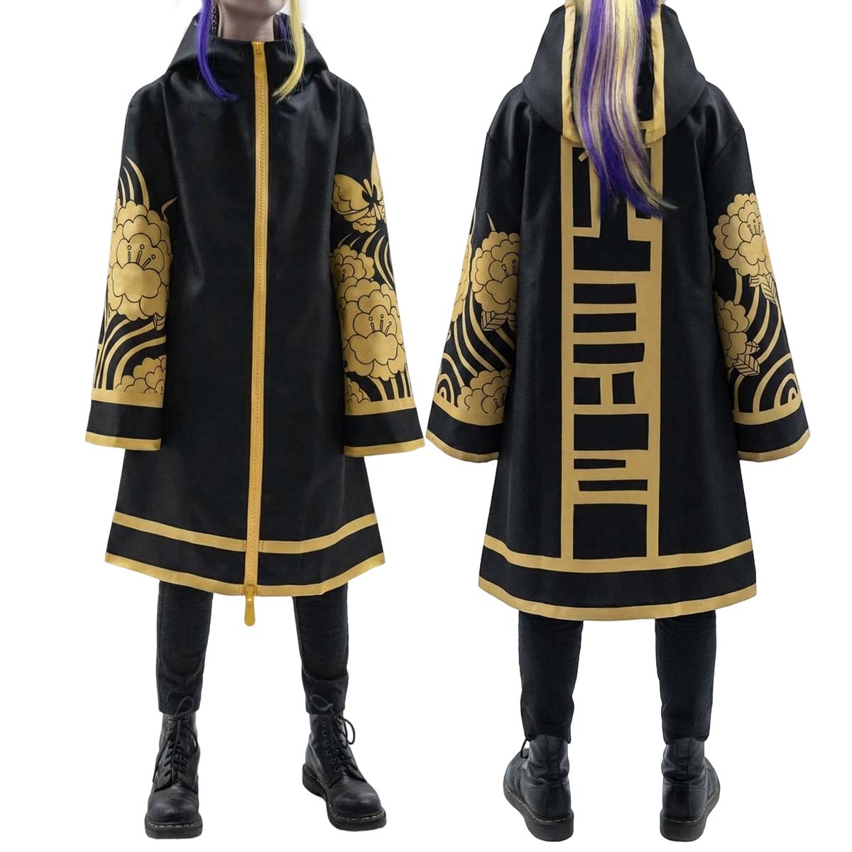 【新着商品】HOLOUN 東京卍 梵 副総長 今牛若狭(金色) 蝶の柄 上着単品 コスプレ衣装 コスチューム 変身 仮装 クリスマス 祝日贈り物 ハロウィン適用 