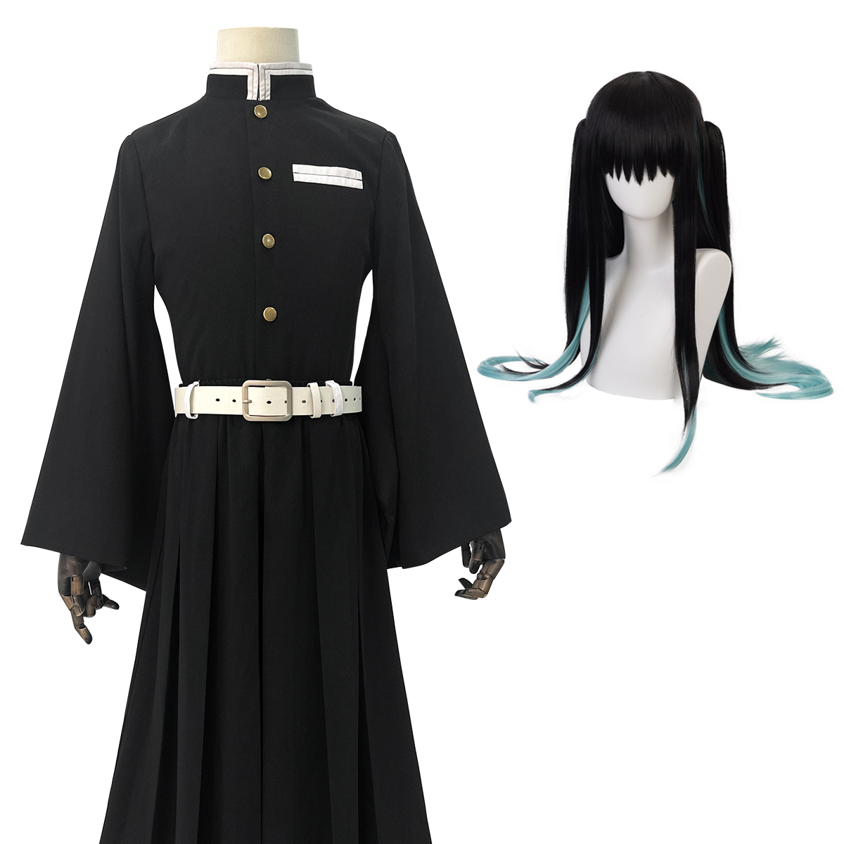 【在庫品】HOLOUN 鬼殺シリーズ KimetsU 鬼殺隊 霞柱 時透無一郎 コスプレ衣装 ハロウィン適用 