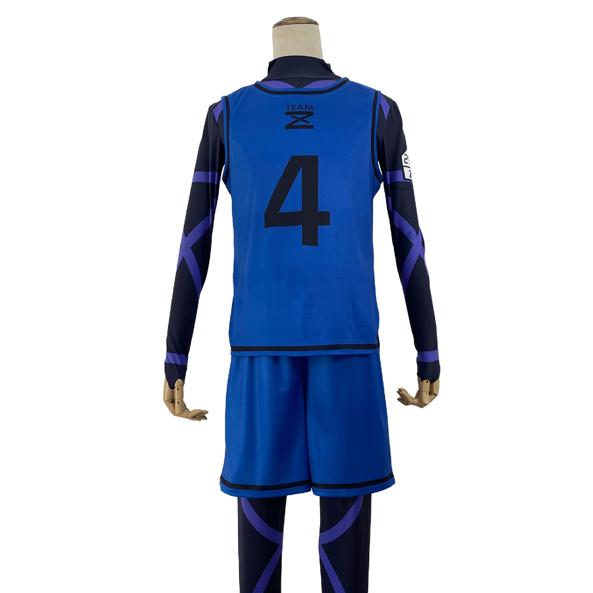 【在庫品】【一部再入荷中】HOLOUN ブルLock チームZ練習服 4番千切豹馬 上下4点セット クリスマス コスプレ衣装 ハロウィン適用