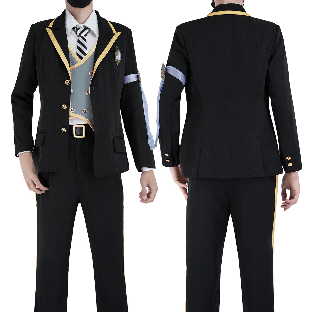 【在庫品】HOLOUN ツイステ Twisted オクタヴィネル寮 制服セット コスプレ衣装 ハロウィン適用 