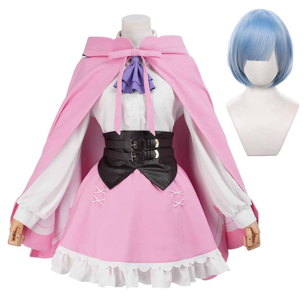 【新着商品】HOLOUN 異世界の生活4th レムのコスプレ衣装 マント着 コスプレ衣装 コスチューム 変身 仮装 クリスマス 祝日贈り物 ハロウィン適用 