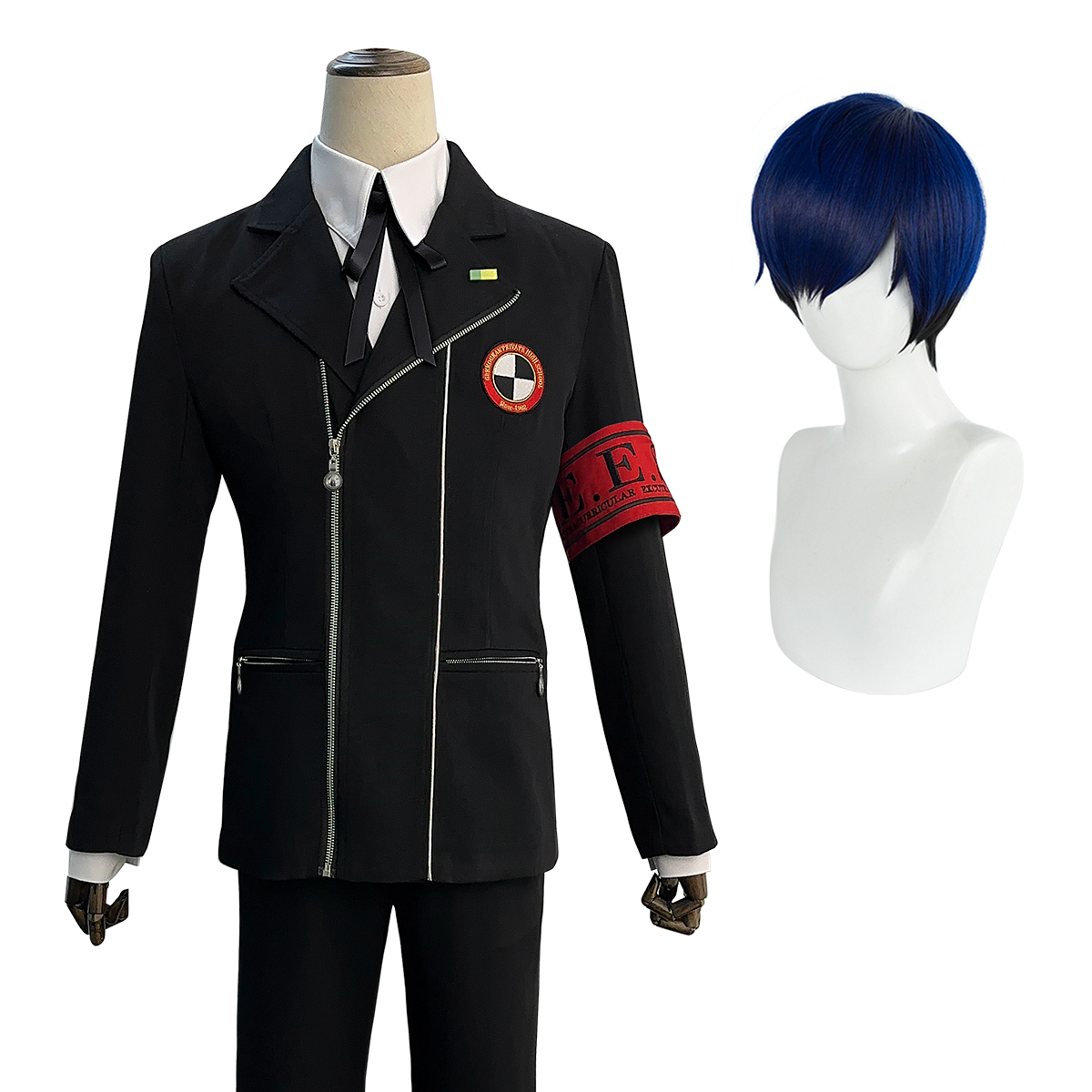 【在庫品】HOLOUN ペルソナ3 P3 私立月光館学園 結城理 学生制服 コスプレ衣装 コスチューム 変身 仮装 クリスマス 祝日贈り物 ハロウィン適用 