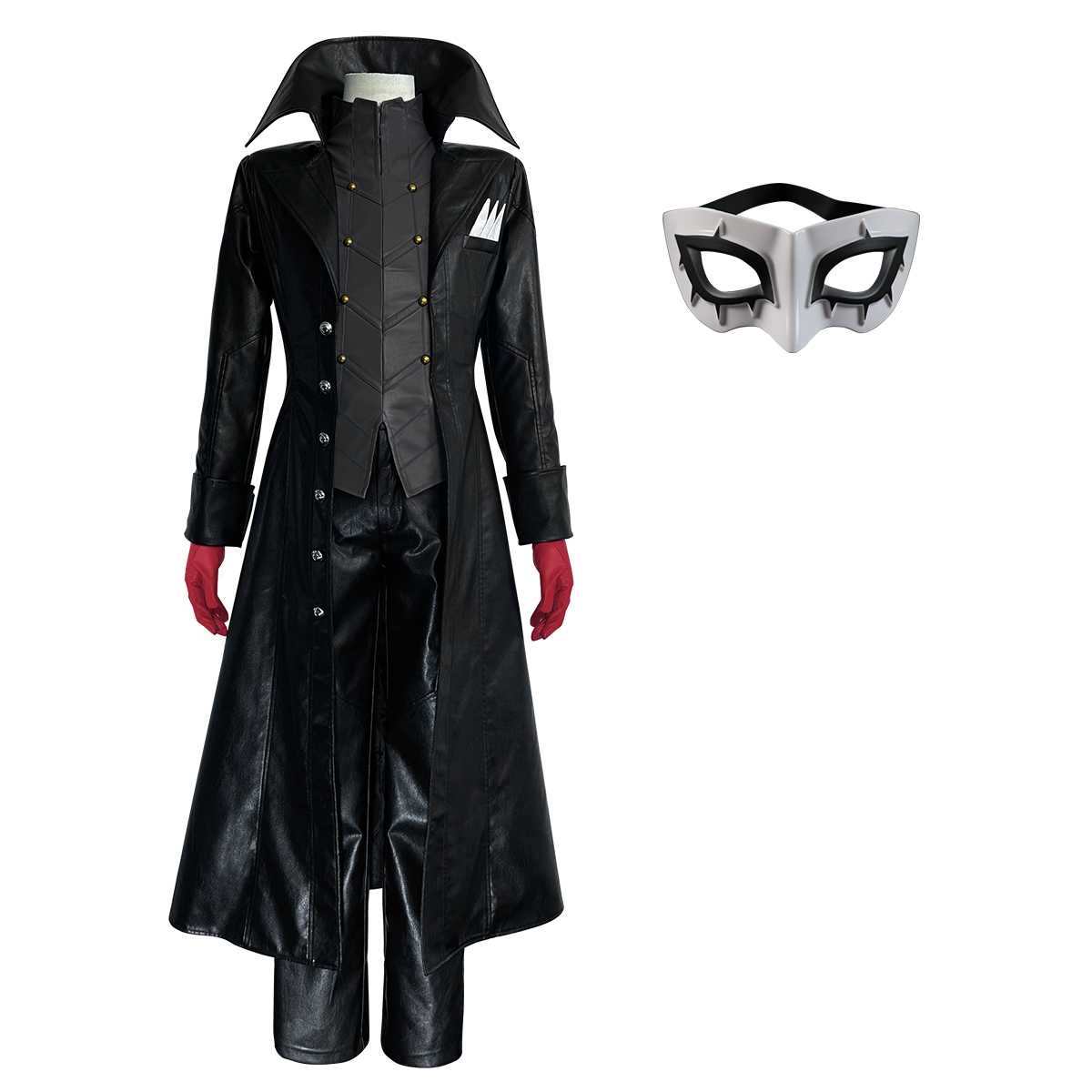 【在庫品】HOLOUN ペルソナ5 P5 JOKER 雨宮蓮 怪盗服 マスク付き コスプレ衣装 コスチューム 変身 仮装 クリスマス 祝日贈り物 ハロウィン適用 
