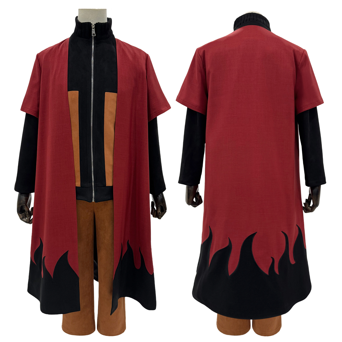 【在庫品】HOLOUN なると naルto 忍び疾風伝 忍者 うずまきナルト仙人モードの羽織 コスプレ衣装 ハロウィン適用 