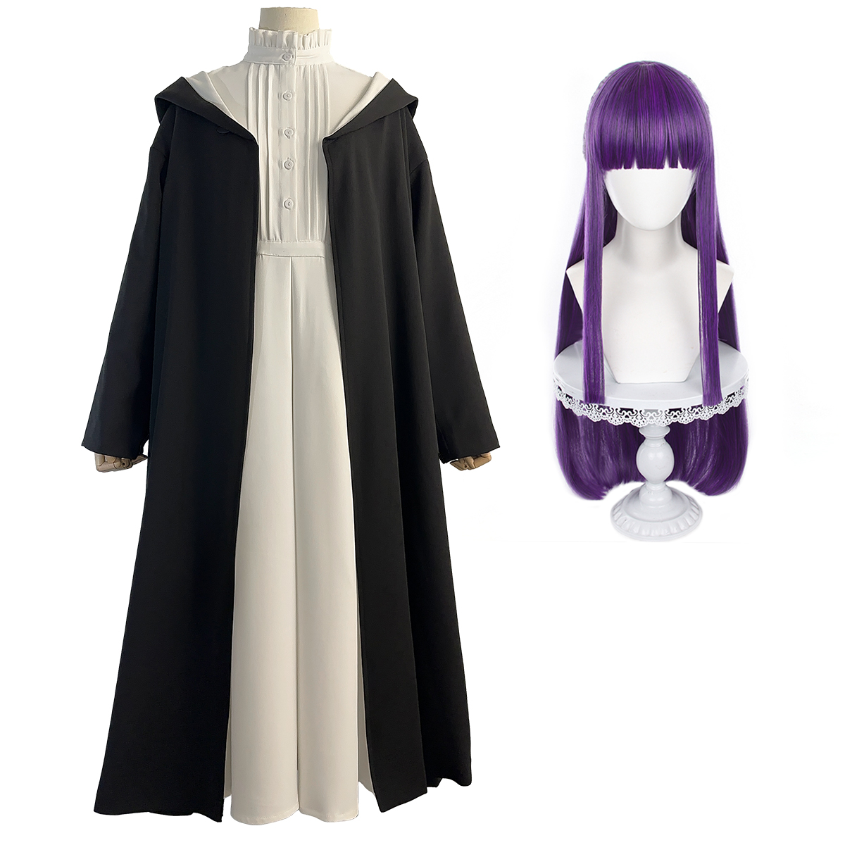 【在庫品】HOLOUN フリーレン Frieren フェルンのコスプレ服 ワンピース 日常着 コスプレ衣装 ハロウィン適用 