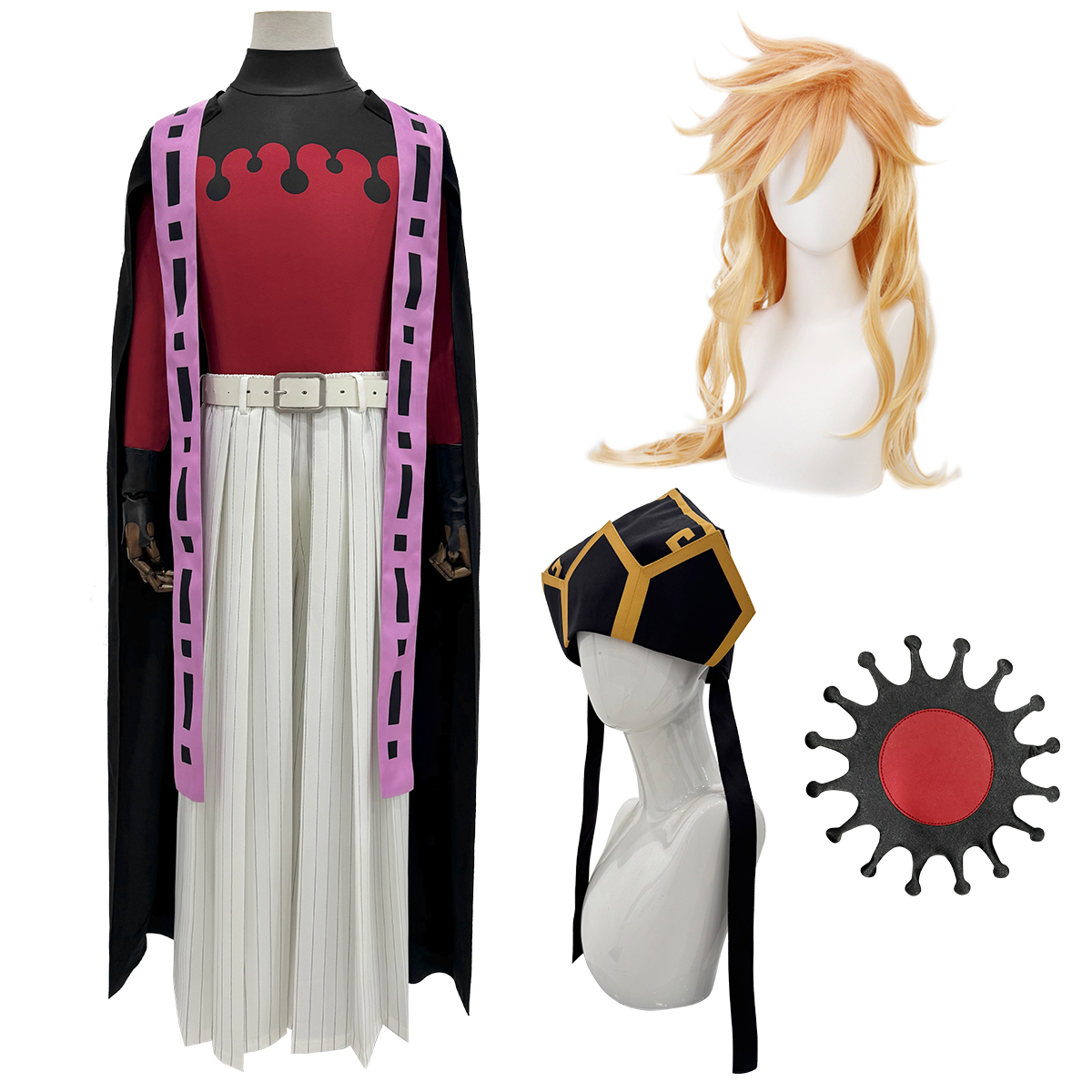 【在庫品】HOLOUN 鬼殺シリーズ KimetsU 十二鬼月 上弦・弍 童磨 コスプレ衣装 ハロウィン適用 