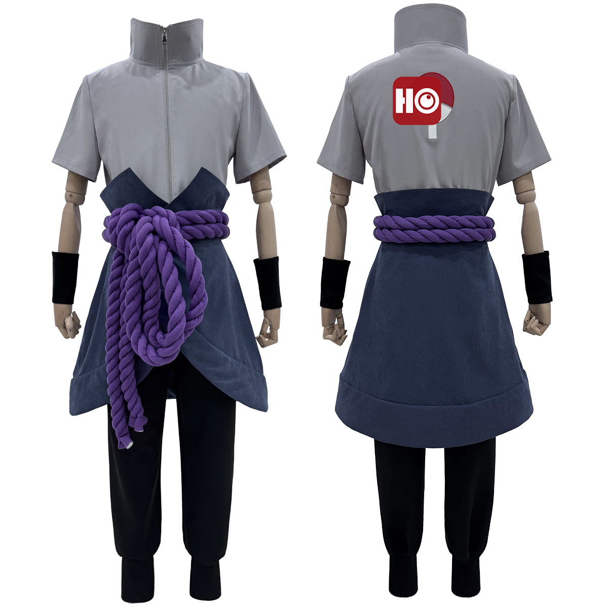 【在庫品】HOLOUN なると naルto 忍び疾風伝 忍者 うちはサスケのコスプレ服 コスプレ衣装 ハロウィン適用 