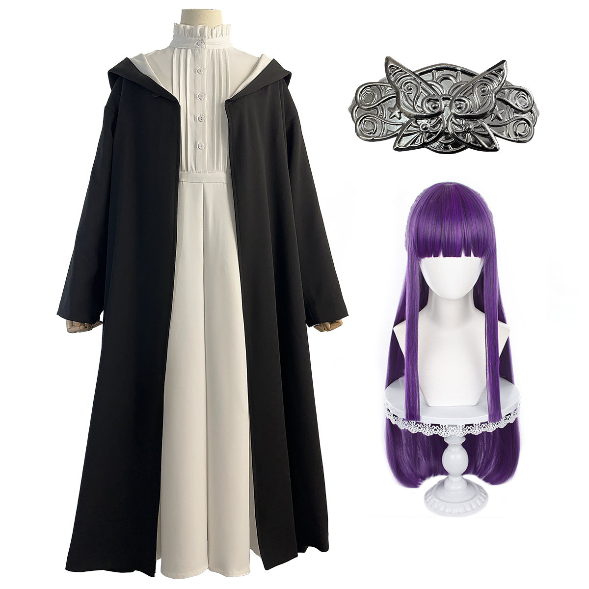 【在庫品】HOLOUN フリーレン Frieren フェルンのコスプレ服 ワンピース 日常着 コスプレ衣装 ハロウィン適用 