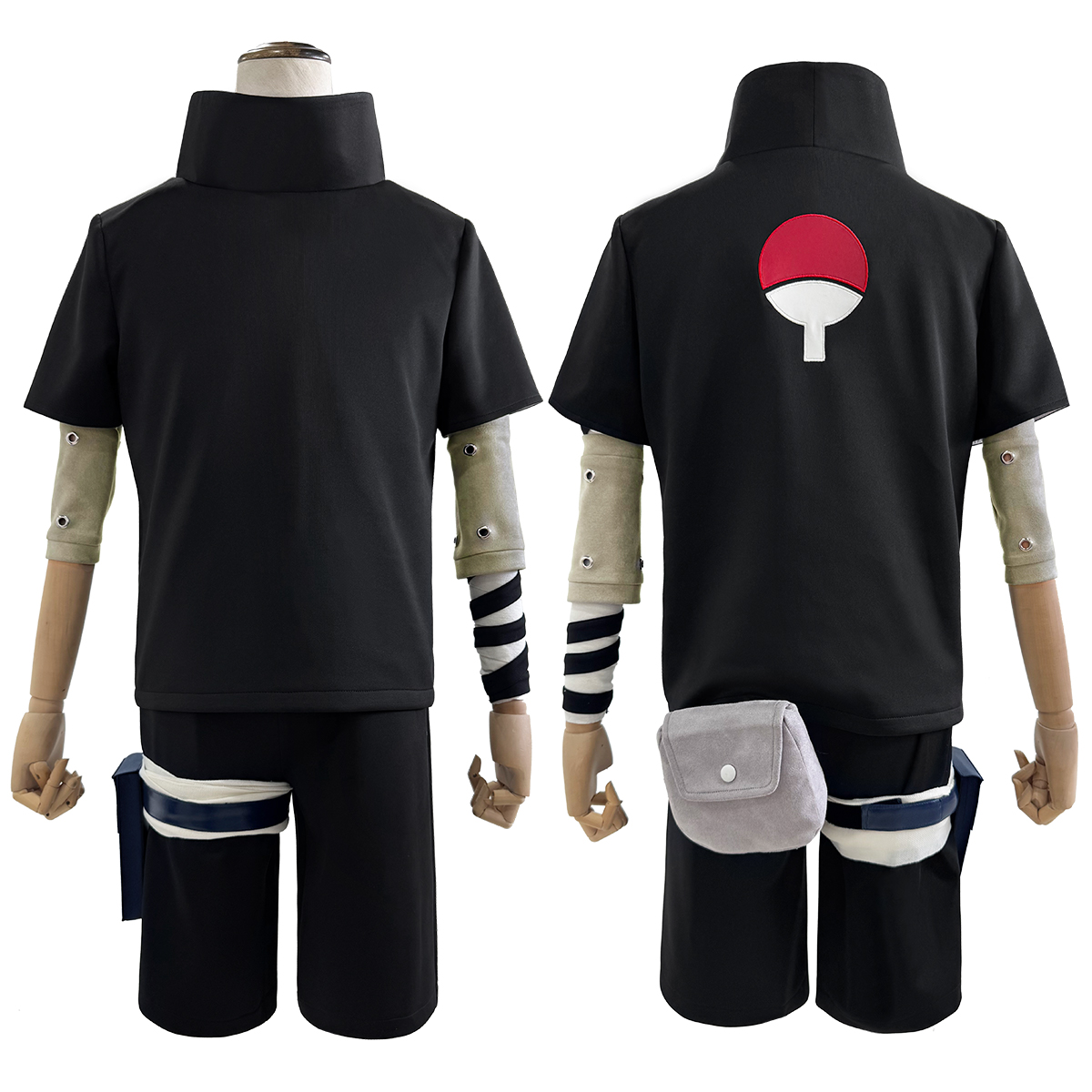 【在庫品】HOLOUN なると naルto 忍び疾風伝 忍者 うちはサスケのコスプレ服 中忍試験 コスプレ衣装 ハロウィン適用 