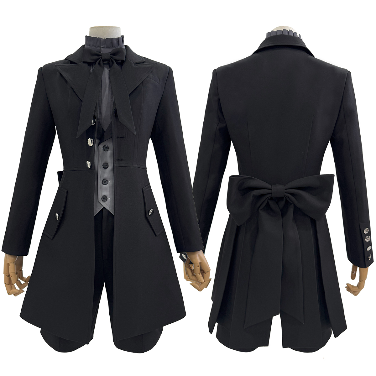 【在庫品】HOLOUN 黒の執事2 悪魔化 シエル・ファントムハイヴのコスプレ服 私服 日常着 貴族風 コスチューム 変身 仮装 クリスマス 祝日贈り物 ハロウィン適用 
