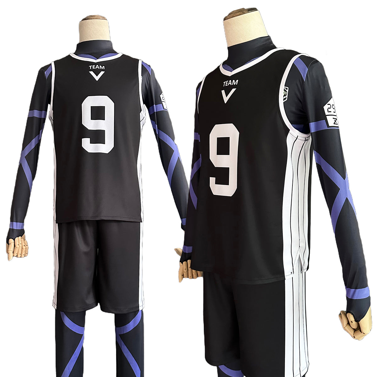 【在庫品】【一部再入荷中】HOLOUN ブルLock チームV練習服 9番御影玲王 上下4点セット クリスマス コスプレ衣装 ハロウィン適用