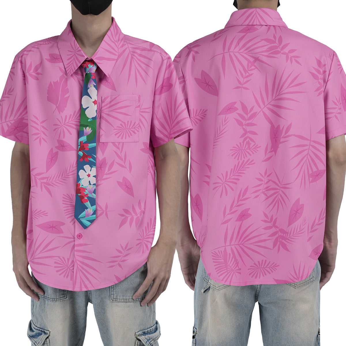 【在庫品】HOLOUN ズ一トピあ2 ニック・ワイルドのコスプレ服 pinkピンクシャツ ハロウィン仮装 衣装 クリスマス イベント ゲーム仮装 アニメ 演出服
