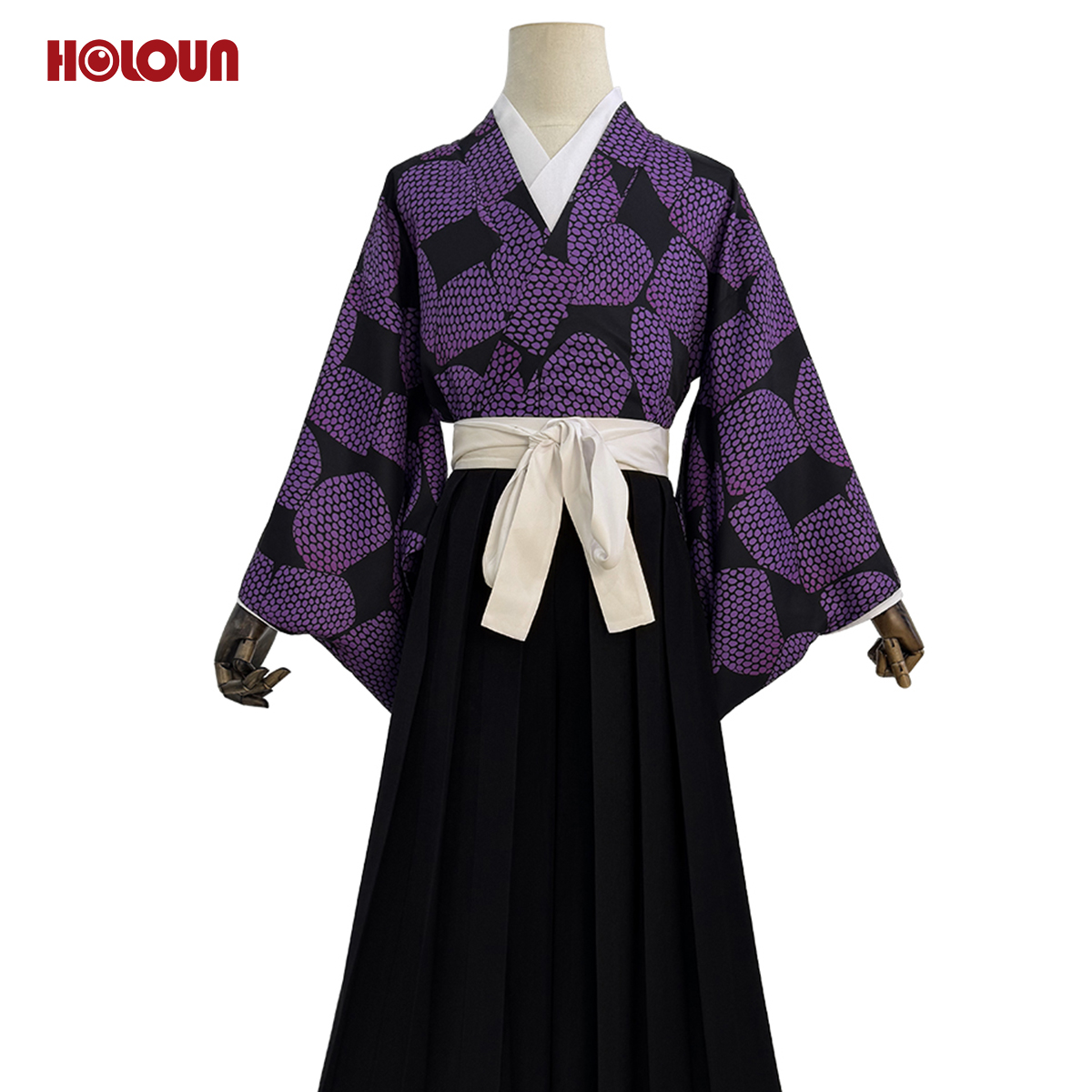 [Copy]【在庫品】HOLOUN 鬼殺シリーズ KimetsU 十二鬼月 上弦・壱 黒死牟 着物 コスプレ衣装 ハロウィン適用 