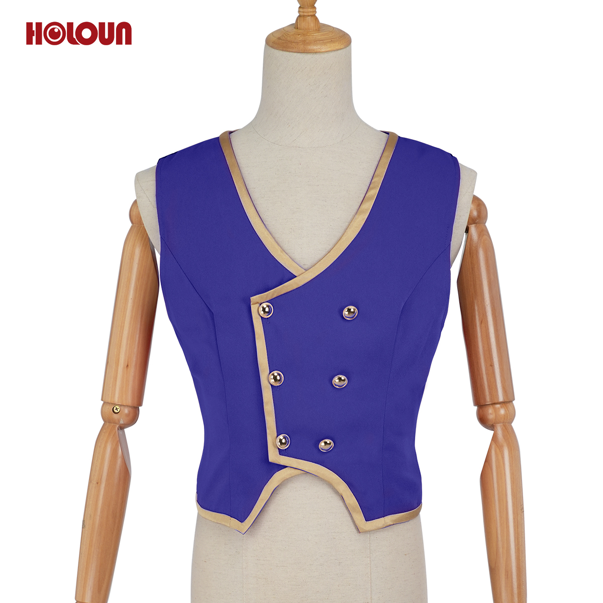 【在庫品】HOLOUN ツイステ Twisted ポムフィオーレ寮 制服のベスト 3点 コスプレ衣装 ハロウィン適用 