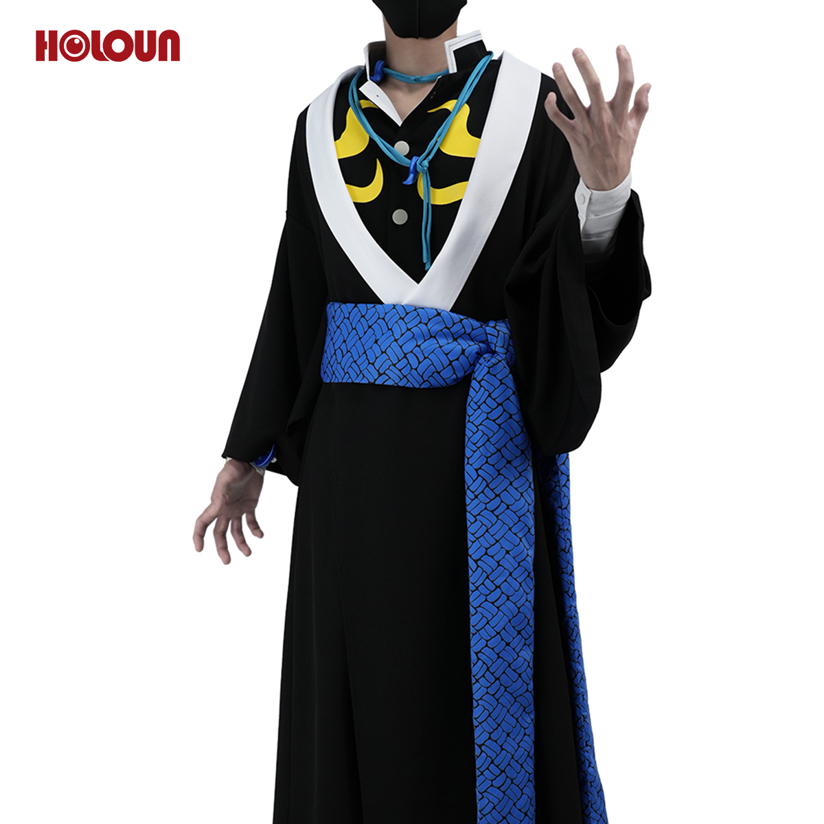 【在庫品】HOLOUN 鬼殺シリーズ KimetsU 十二鬼月 上弦・陸（無限城編） 獪岳 コスプレ衣装 ハロウィン適用 