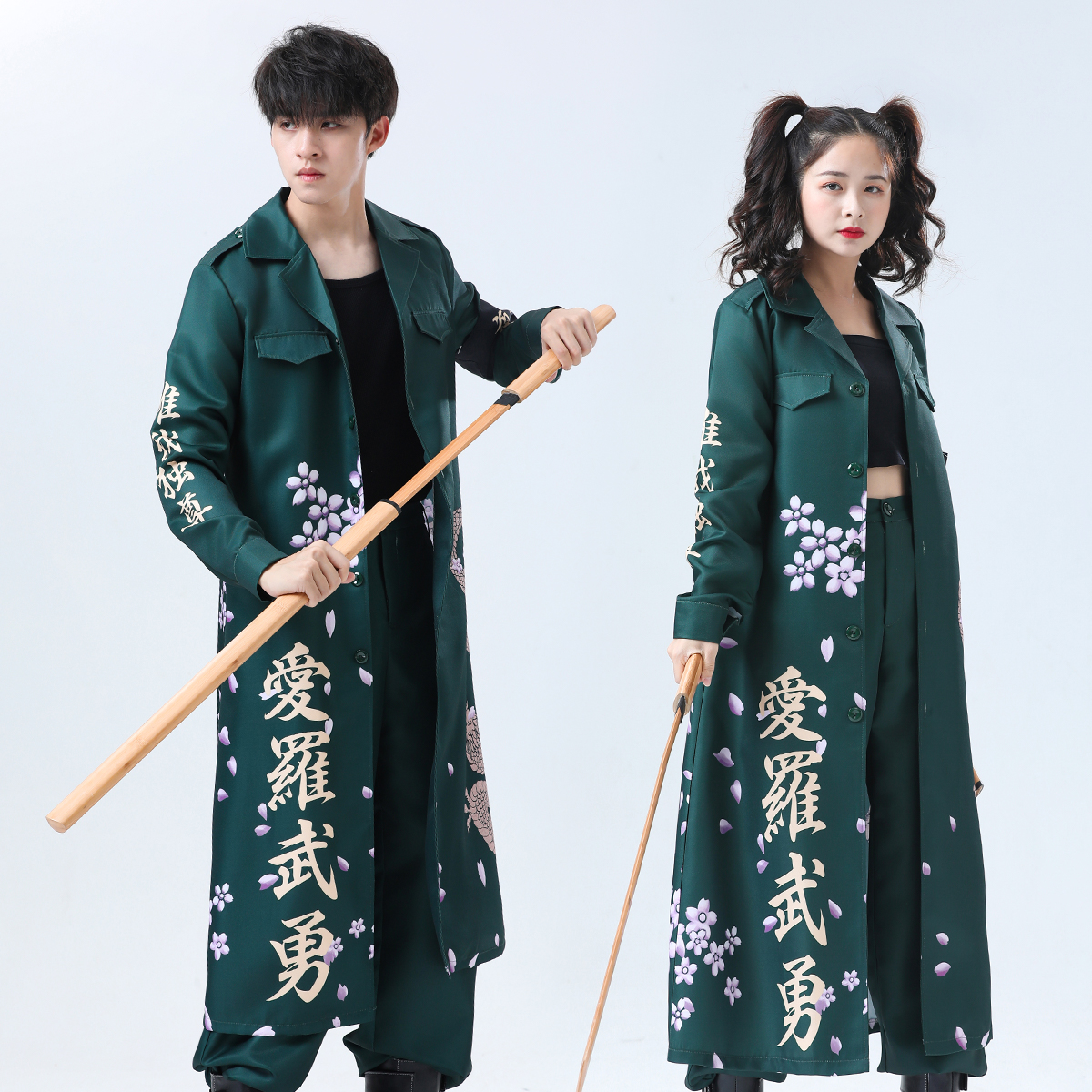 [Copy]【在庫品】HOLOUN 特攻服 天下無敵 暴走族特攻服 紫 パープル コスプレ衣装 コスチューム ハロウィン適用 