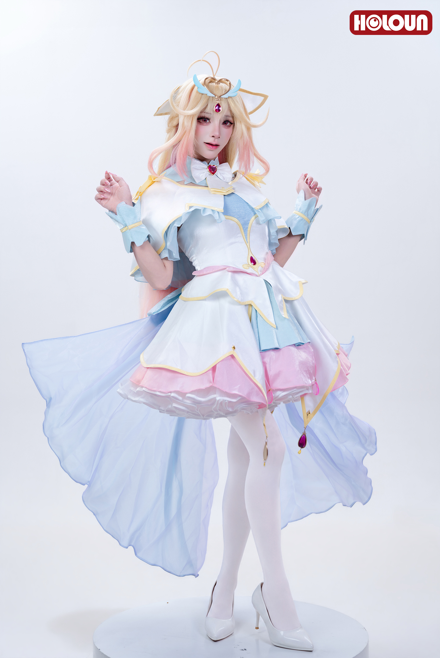 【新着商品】HOLOUN たんプリ名偵探プリキュア！キュアアルカナ 「真実を照らす白き光」コスプレ衣装 豪華衣装セット クリスマス イベント