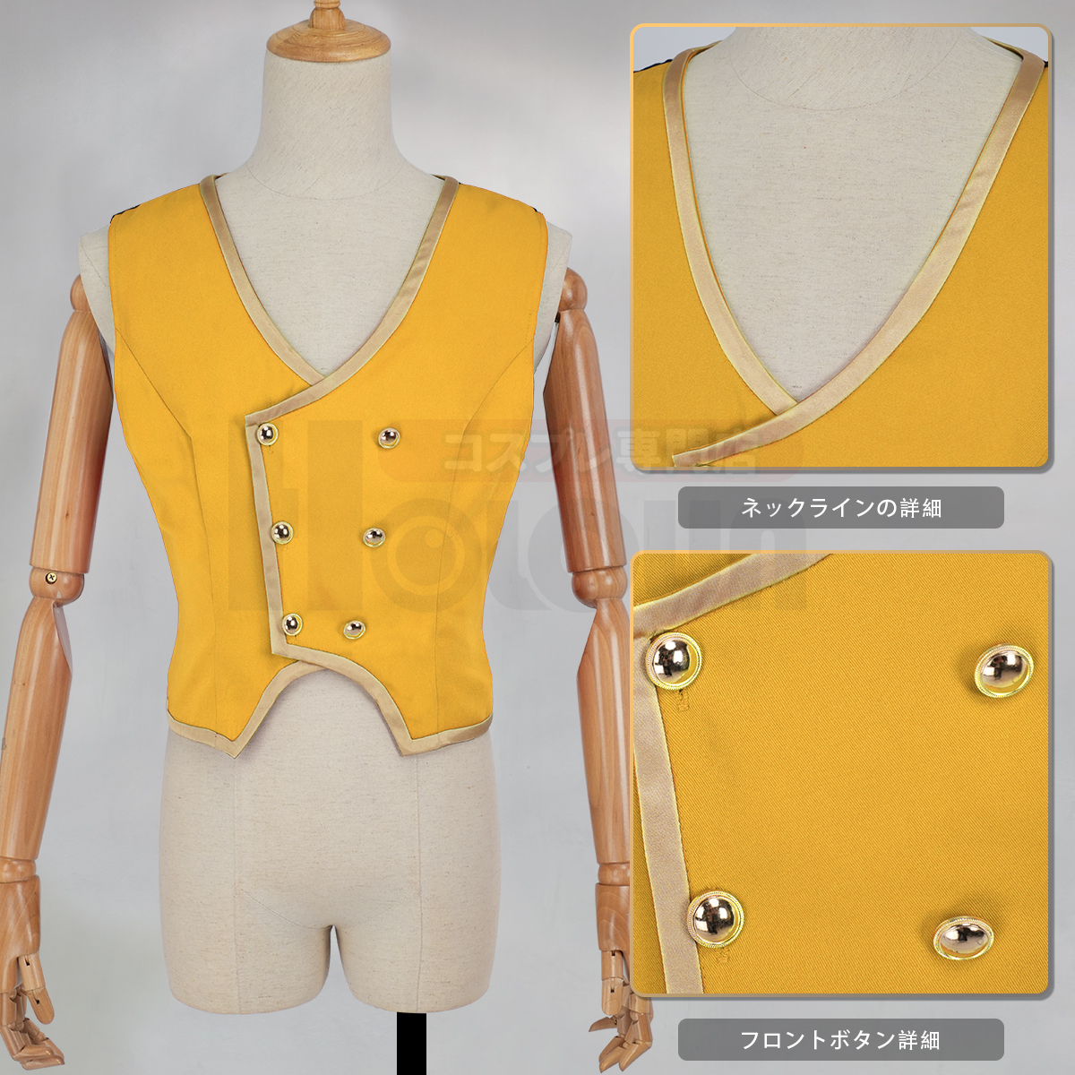 【在庫品】HOLOUN ツイステ Twisted サバナクロー寮 制服のベスト 3点 コスプレ衣装 ハロウィン適用 