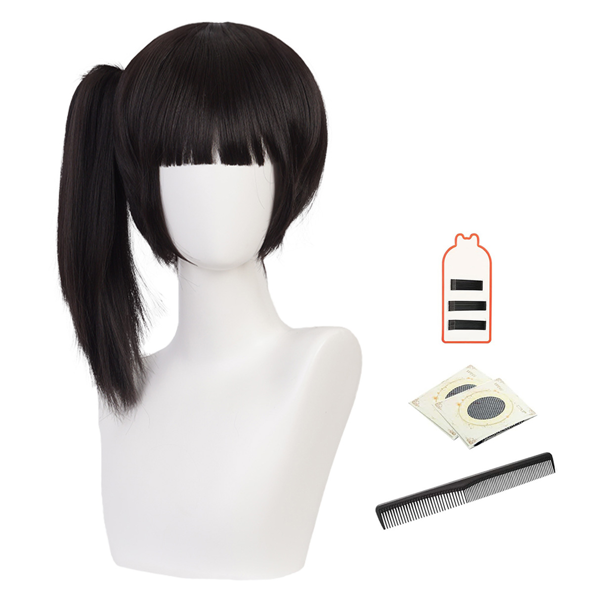 【在庫品】HOLOUN 鬼殺シリーズ KimetsU 鬼殺隊 栗花落カナヲ ウィッグ コスプレ道具 Cosplay 道具