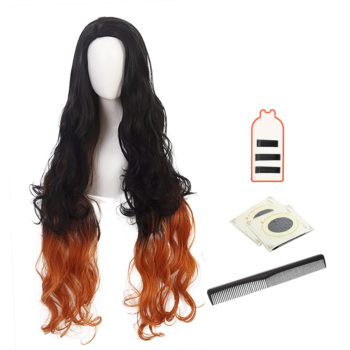 【在庫品】HOLOUN 鬼殺シリーズ KimetsU 鬼殺隊 竈門禰豆子 ウィッグ コスプレ道具 Cosplay 道具