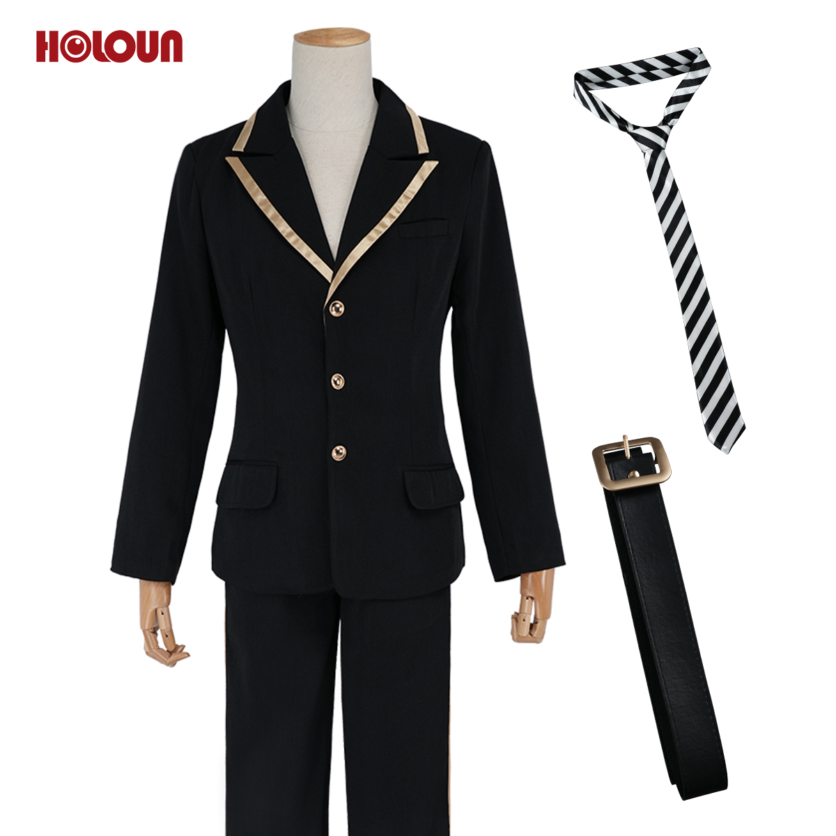 【在庫品】HOLOUN ツイステ Twisted ハーツラビュル寮 サバナクロー寮 オクタヴィネル寮 スカラビア寮 ポムフィオーレ寮 イグニハイド寮 ディアソムニア寮 制服セット 全寮適用 コスプレ衣装 ハロウィン適用 