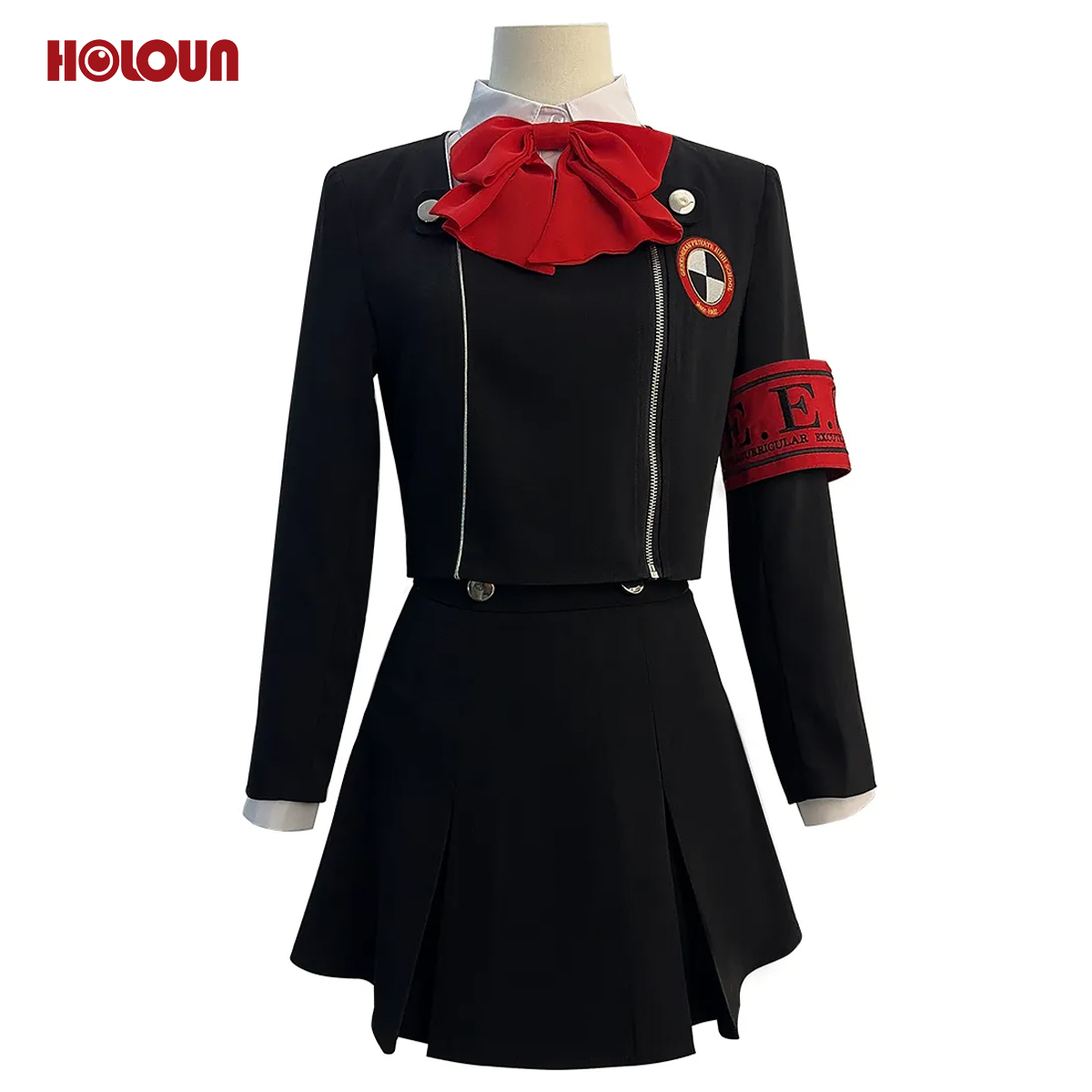 【在庫品】HOLOUN ペルソナ3 P3私立月光館学園 アイギス 学生制服 コスプレ衣装 コスチューム 変身 仮装 クリスマス 祝日贈り物 ハロウィン適用 