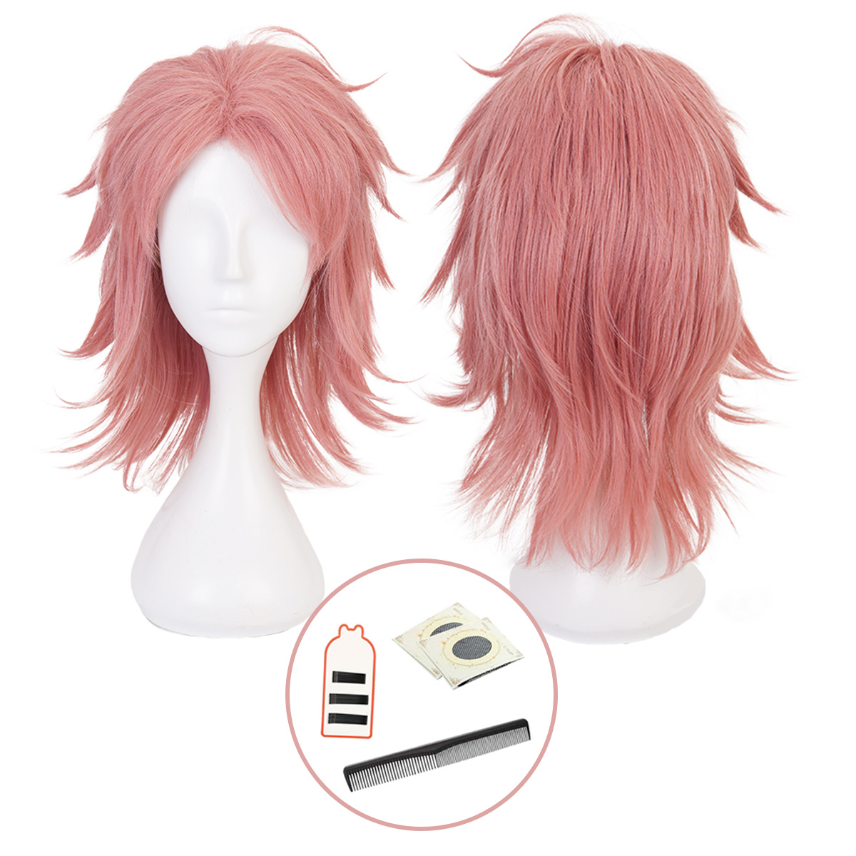 [Copy]【在庫品】HOLOUN 鬼殺シリーズ KimetsU 錆兔 ウィッグ コスプレ道具 Cosplay 道具