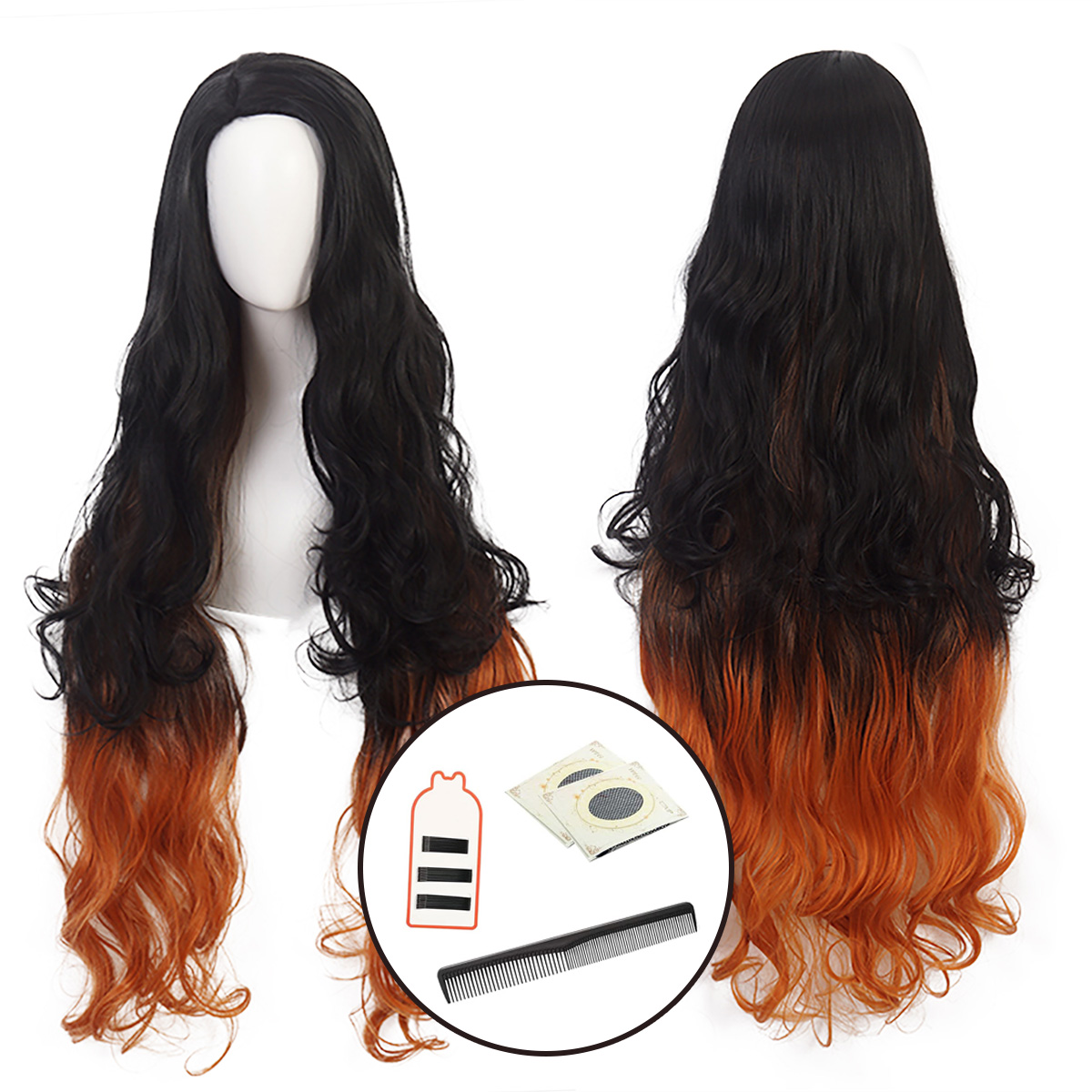 【在庫品】HOLOUN 鬼殺シリーズ KimetsU 鬼殺隊 竈門禰豆子 ウィッグ コスプレ道具 Cosplay 道具