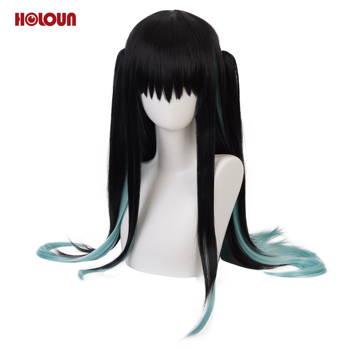 【在庫品】HOLOUN 鬼殺シリーズ KimetsU 鬼殺隊 時透無一郎 ウィッグ コスプレ道具 Cosplay 道具