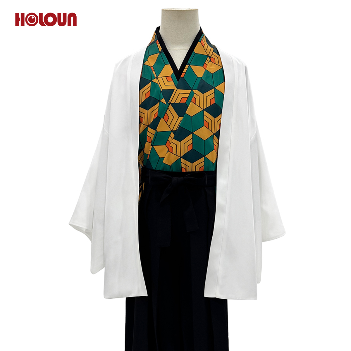 【在庫品】HOLOUN 鬼殺シリーズ KimetsU 鬼殺隊 錆兎 羽織 コスプレ衣装 ハロウィン適用 