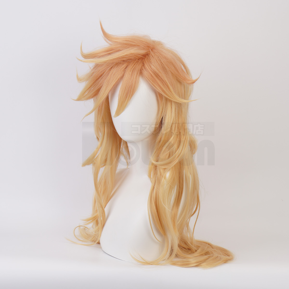【在庫品】HOLOUN 鬼殺シリーズ KimetsU 十二鬼月 上弦・弍 童磨 ウィッグ コスプレ道具 Cosplay 道具