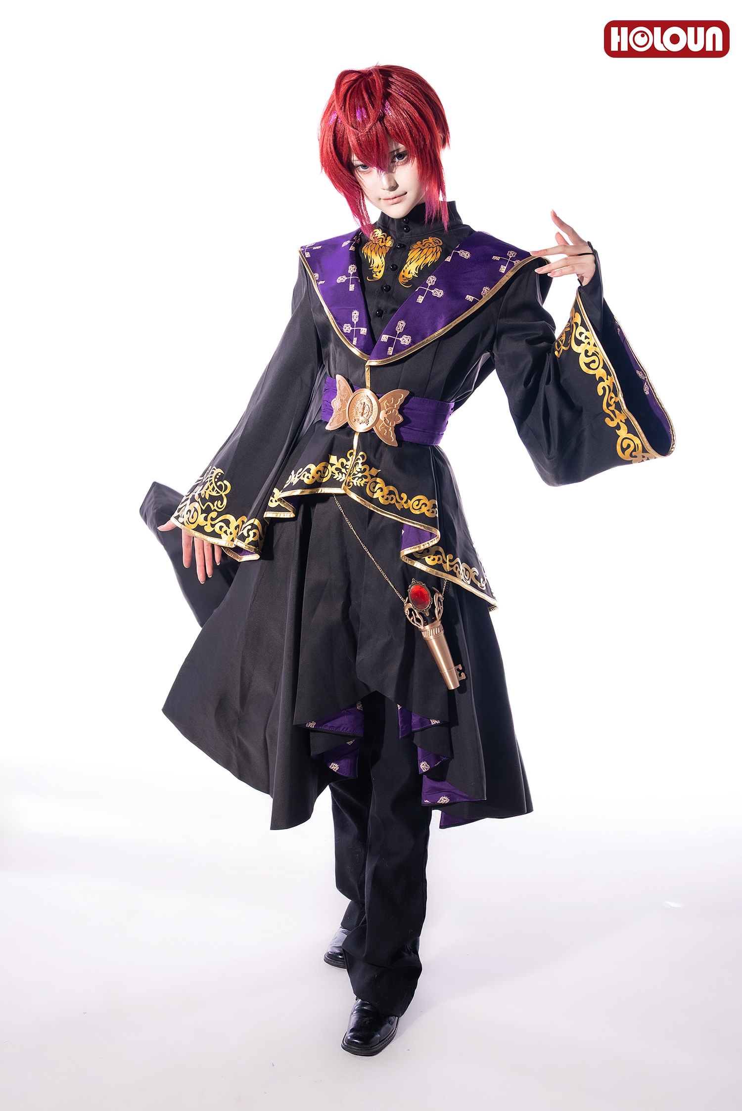 【在庫品】HOLOUN ツイステ Twisted 式典服 7色宝石付き 鍵付き 全員適用 ハーツラビュル寮 サバナクロー寮 オクタヴィネル寮 スカラビア寮 ポムフィオーレ寮 イグニハイド寮 ディアソムニア寮 コスプレ衣装 ハロウィン適用 