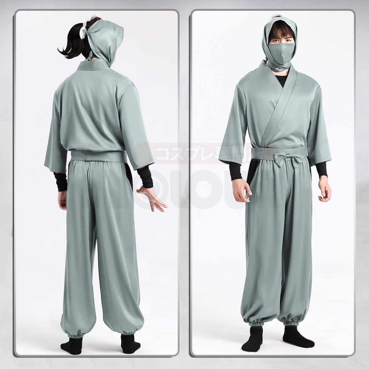 【在庫品】HOLOUN 忍たま Nintama 忍者 忍術学園 6年生の制服セット コスプレ衣装 ハロウィン適用 