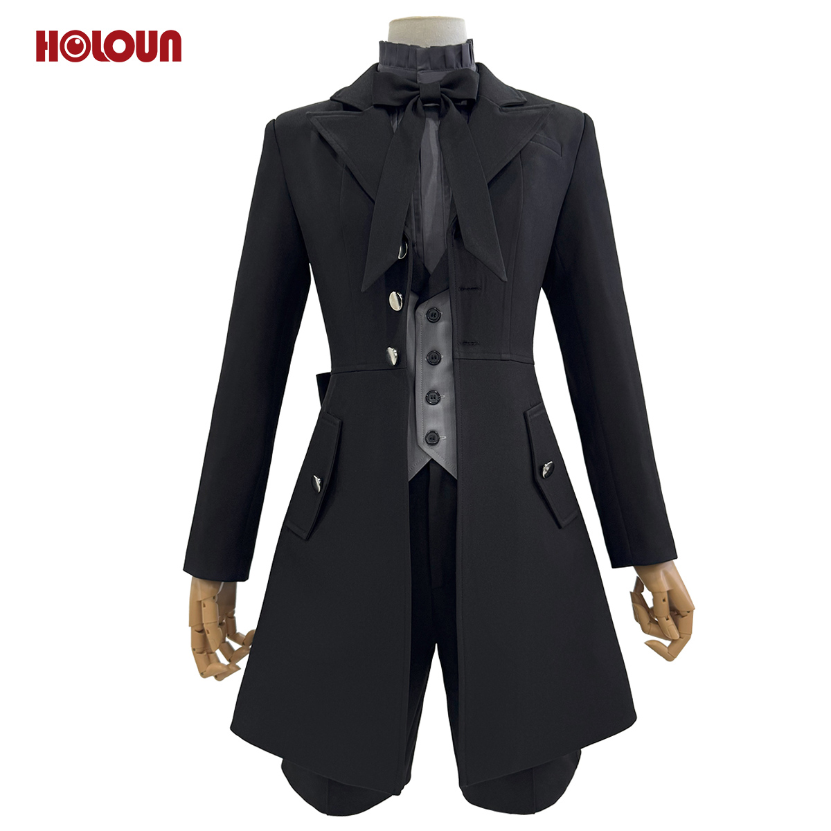 【在庫品】HOLOUN 黒の執事2 悪魔化 シエル・ファントムハイヴのコスプレ服 私服 日常着 貴族風 コスチューム 変身 仮装 クリスマス 祝日贈り物 ハロウィン適用 