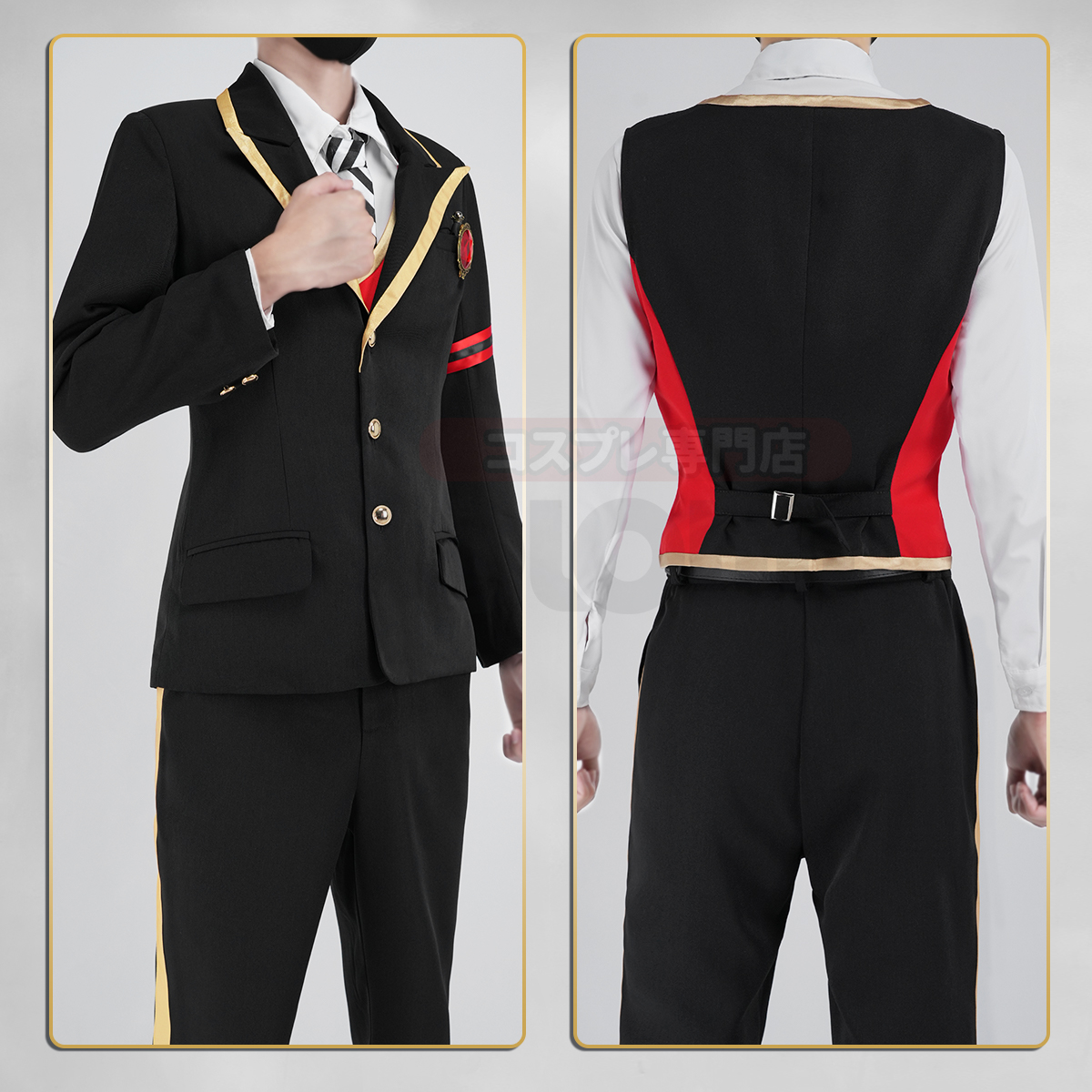 在庫品】HOLOUN ツイステ Twisted ハーツラビュル寮 制服セット