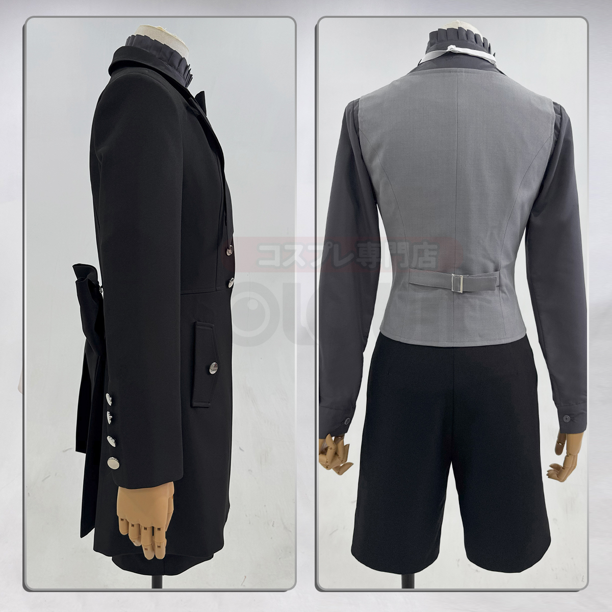 【在庫品】HOLOUN 黒の執事2 悪魔化 シエル・ファントムハイヴのコスプレ服 私服 日常着 貴族風 コスチューム 変身 仮装 クリスマス 祝日贈り物 ハロウィン適用 