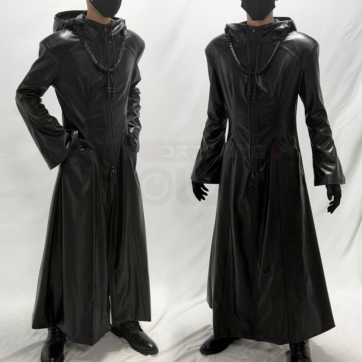 【新着商品】HOLOUN キングダムの心 XIII機関のコスプレ衣装 革製の服 ハロウィン仮装 ゲームコスプレ衣装 セット クリスマス イベント  ゲーム仮装 アニメ 演出服