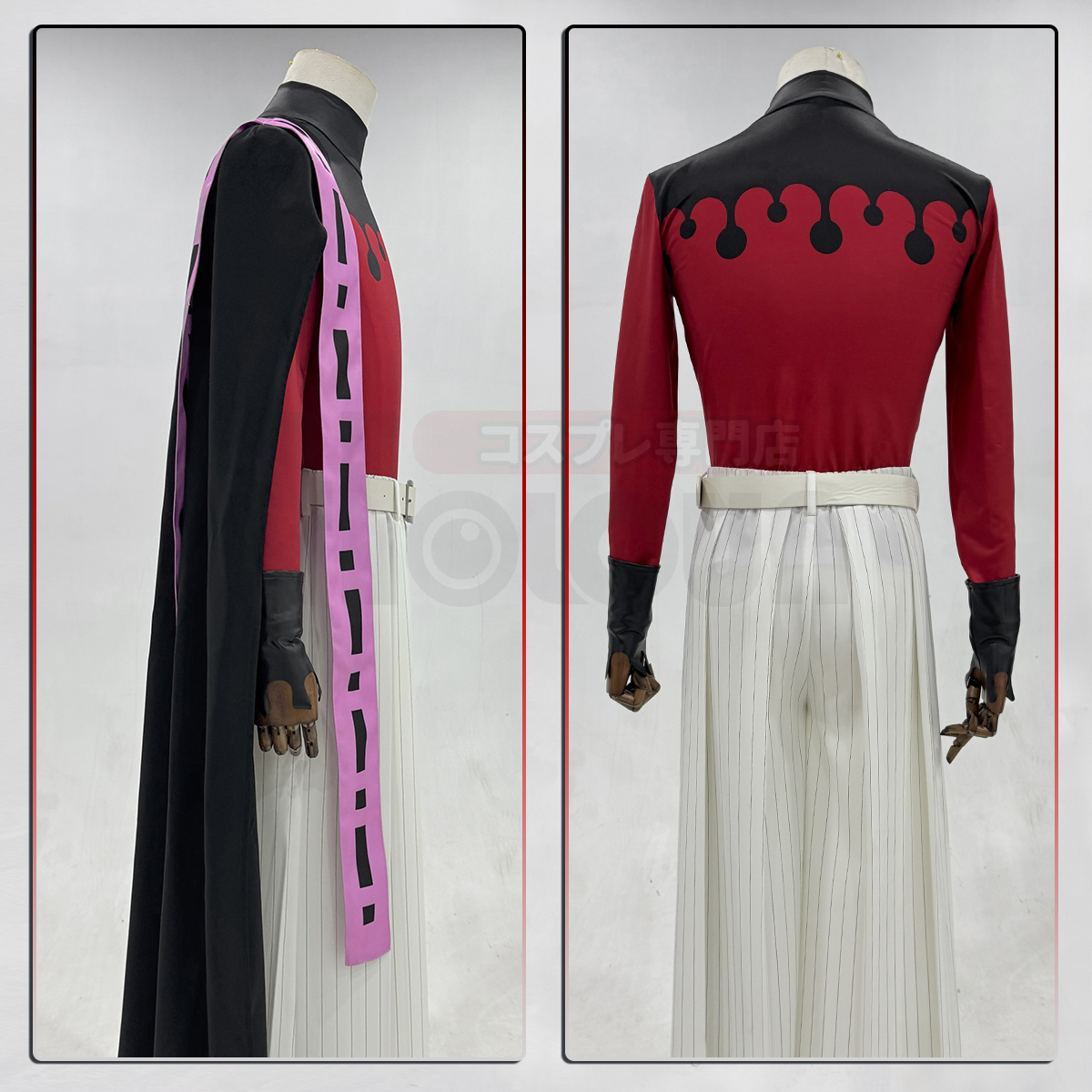 【在庫品】HOLOUN 鬼殺シリーズ KimetsU 十二鬼月 上弦・弍 童磨 コスプレ衣装 ハロウィン適用 