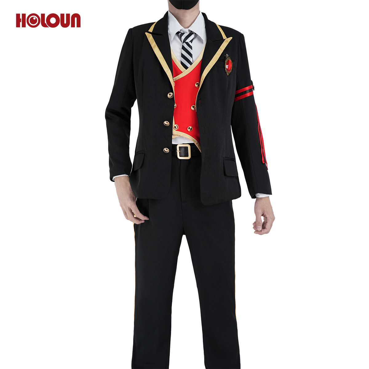 【在庫品】HOLOUN ツイステ Twisted ハーツラビュル寮 制服セット コスプレ衣装 ハロウィン適用 