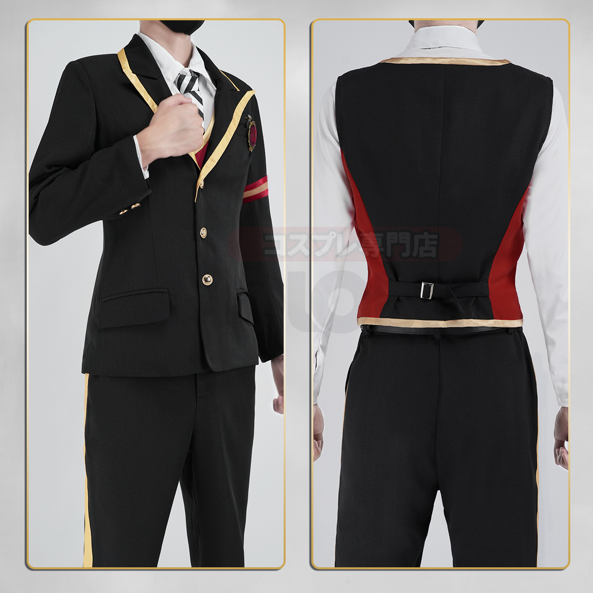 【在庫品】HOLOUN ツイステ Twisted スカラビア寮 制服セット コスプレ衣装 ハロウィン適用 