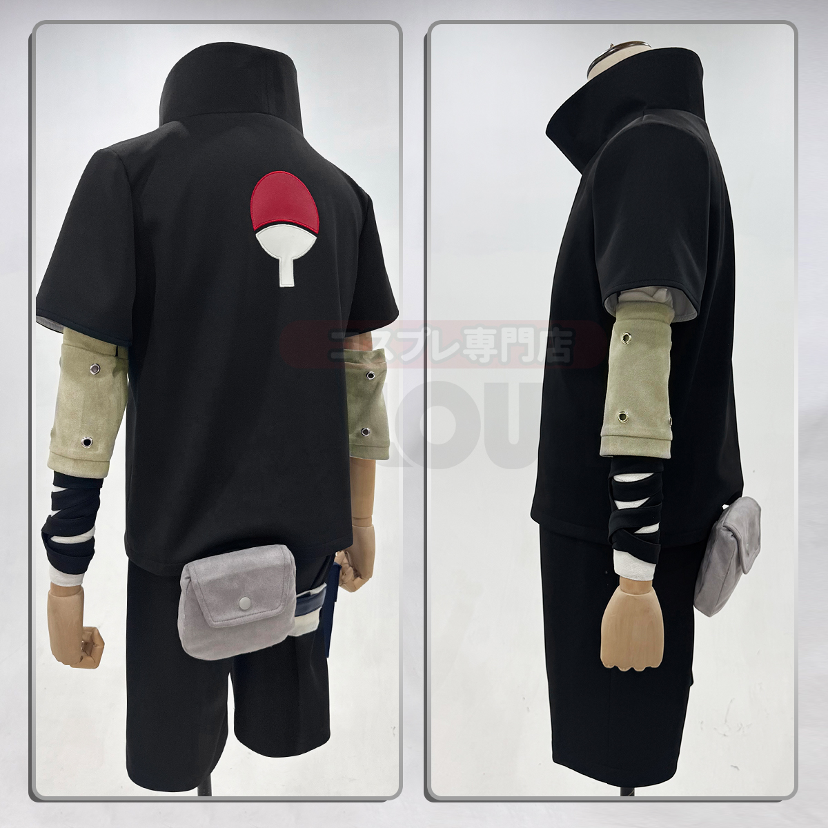 【在庫品】HOLOUN なると naルto 忍び疾風伝 忍者 うちはサスケのコスプレ服 中忍試験 コスプレ衣装 ハロウィン適用 