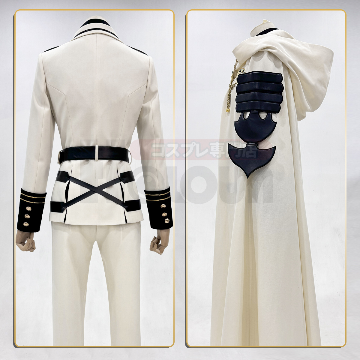 【在庫品】HOLOUN 終わるセラフ SeraphOfThEnd 百夜ミカエラ コスプレ衣装 コスチューム 変身 仮装 クリスマス 祝日贈り物 ハロウィン適用 