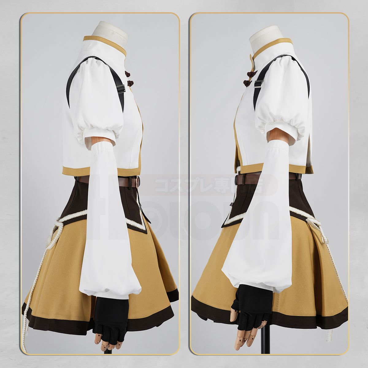 【新着商品】HOLOUN 魔法まどか  廻天 劇場版 巴マミ 変身 戦闘服 豪華衣装セット cosplay コスプレ衣装 コスチューム クリスマス ハロウィン適用 パーティー 贈り物