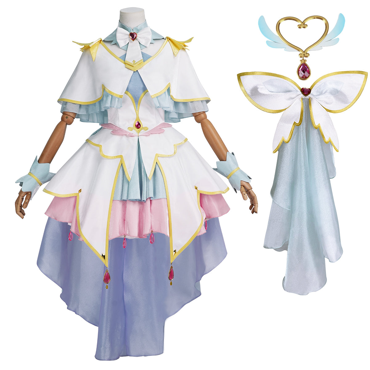 【新着商品】HOLOUN たんプリ名偵探プリキュア！キュアアルカナ 「真実を照らす白き光」コスプレ衣装 豪華衣装セット クリスマス イベント