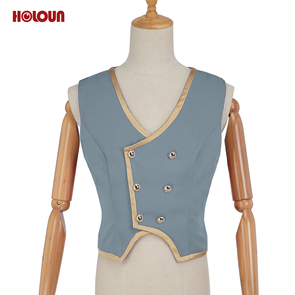 【在庫品】HOLOUN ツイステ Twisted オクタヴィネル寮 制服のベスト 3点 コスプレ衣装 ハロウィン適用 