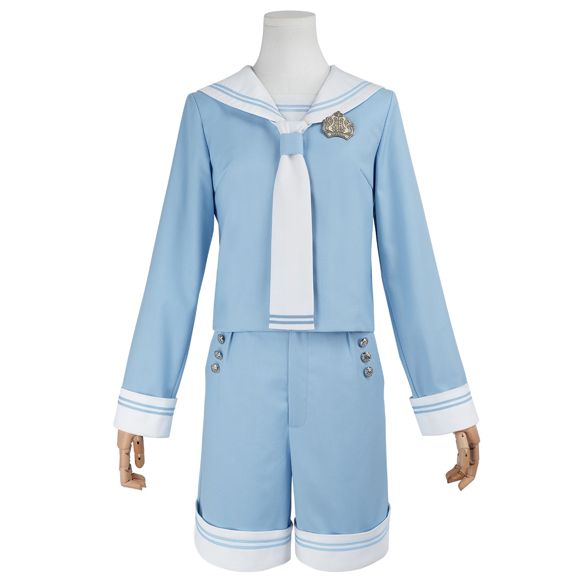 【新着商品】HOLOUN 黒の執事 シエル 幼少期 水色セーラースーツ 帽子付き ハロウィン仮装 ゲームコスプレ衣装 セット クリスマス イベント アニメ 演出服