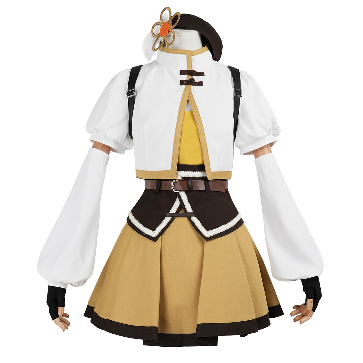 【新着商品】HOLOUN 魔法まどか  廻天 劇場版 巴マミ 変身 戦闘服 豪華衣装セット cosplay コスプレ衣装 コスチューム クリスマス ハロウィン適用 パーティー 贈り物