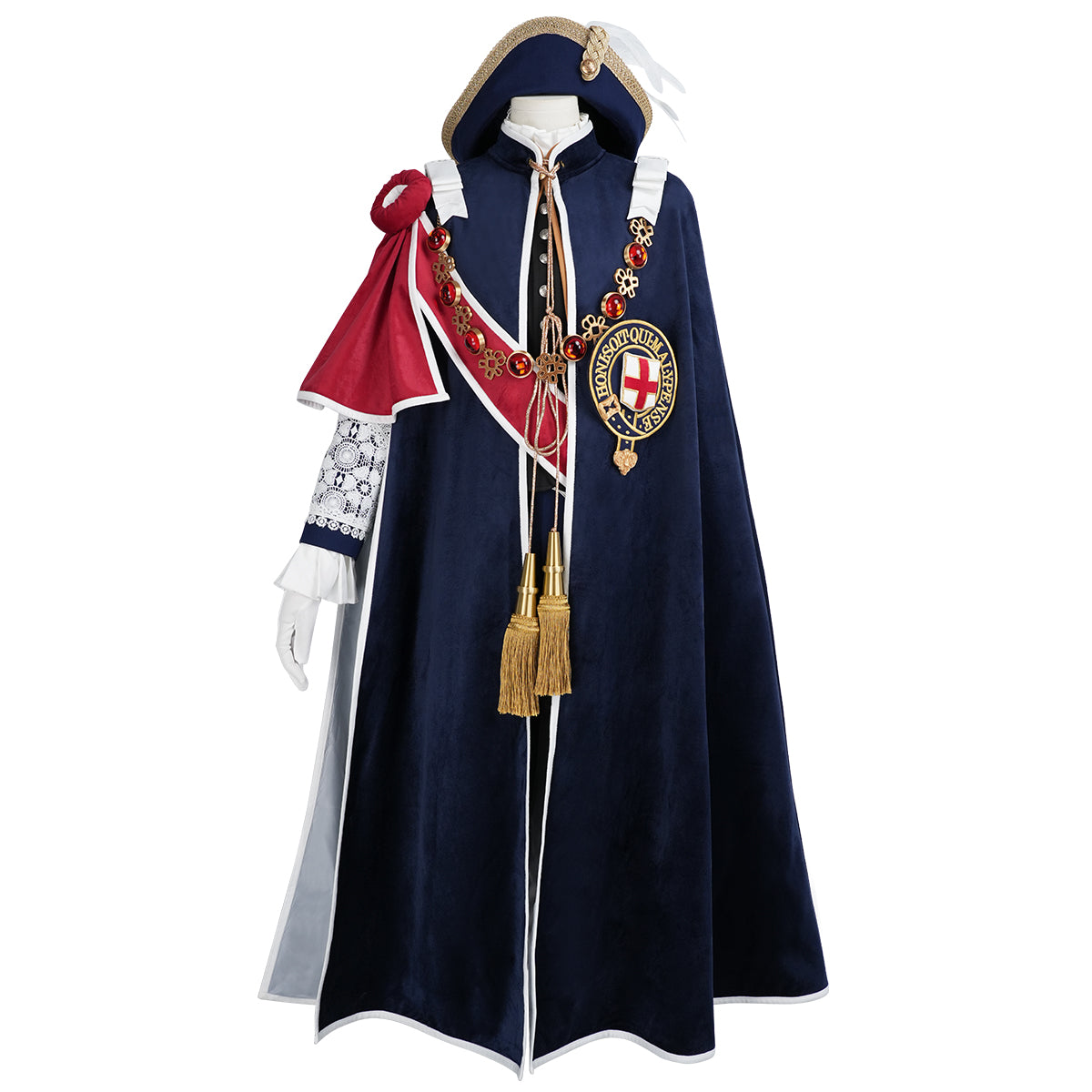 【新着商品】HOLOUN 黒の執事 叙勲式時 シエル 帽子付き ハロウィン仮装 豪華衣装セット コスプレ衣装 クリスマス イベント アニメ 演出服